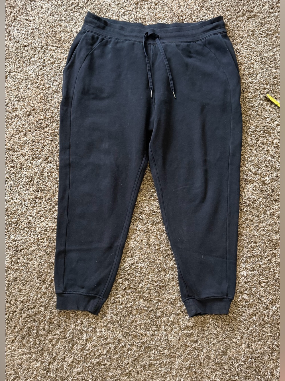 lululemon athletica Black Drawstring Scuba Jogger Pants